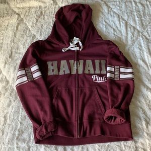 victoria’s secret pink hawaii zip-up hoodie